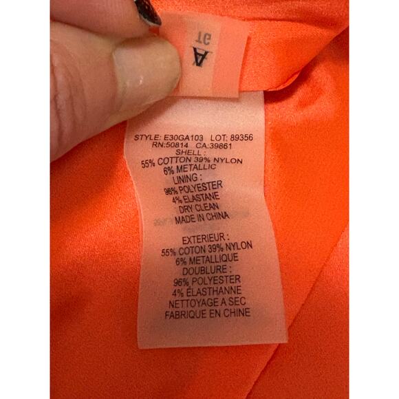 NWT Elie Tahari Judith Cropped Jacket Blazer Women's XL Pink Zip Front Designer - Picture 10 of 10